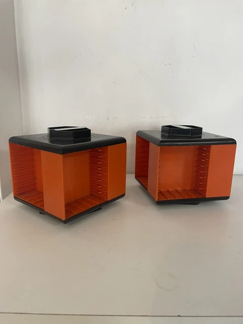 Porta Audio Cassette 32 Posti Girandola Vintage Rack Anni 70