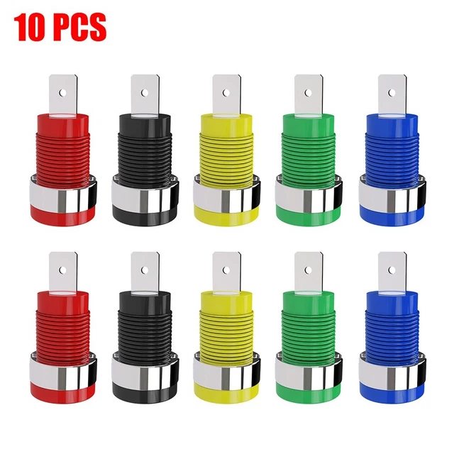 Clip De Test Banane 4mm - Cric Ressort En Cuivre Pour Mesure électronique Et Connexion Temporaire