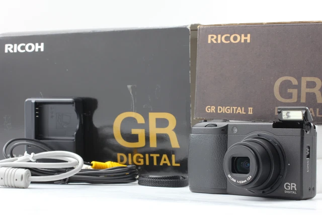 [Top MINT] RICOH GR DIGITAL II 10.1MP Digital Camera Black From JAPAN