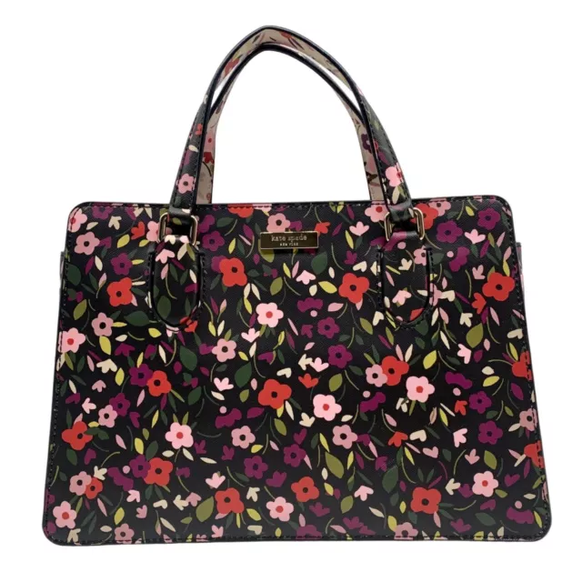 Kate Spade Laurel Way Boho Floral Print Saffiano PVC Reese Satchel