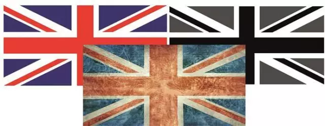 Union Jack Aufkleberset bestehend aus 3 Motiven England Fahne Flagge