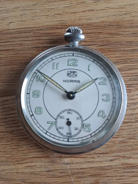 alte Taschenuhr UMF Ruhla Norma , Uhr lässt sich nicht aufziehen läuft nicht