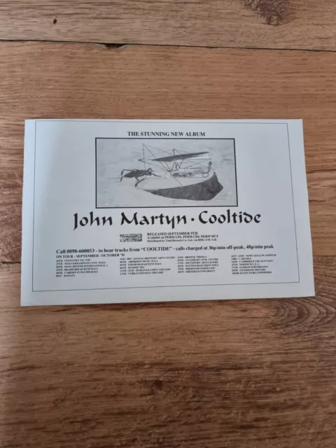 Tnewm74 Advert 5X8 John Martyn: 'Cooltides' Album