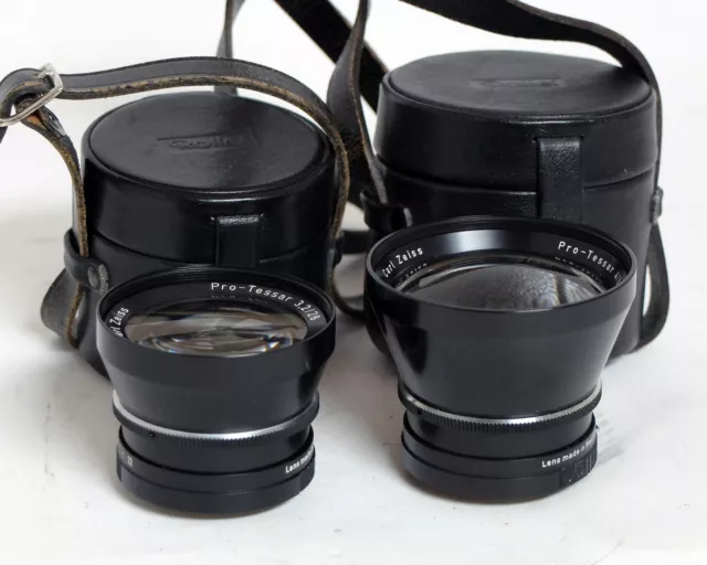 Rollei Rolleiflex SL26 Carl Zeiss Pro Tessar 28mm f3.2 80mm f/4 Auxiliary Lens
