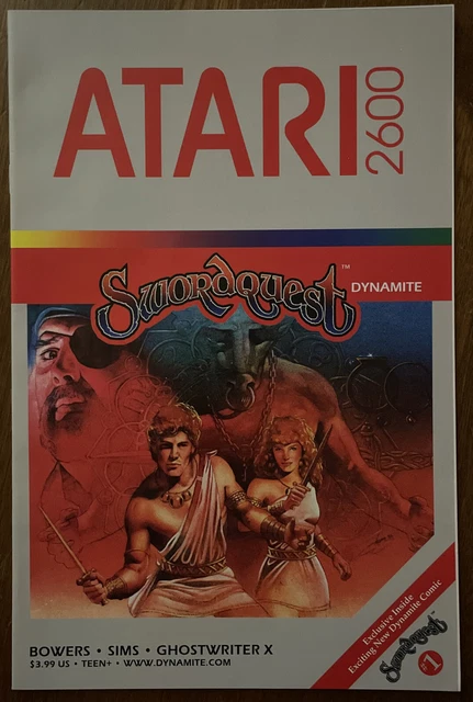 Swordquest #1 D Variant, Game Cover, Atari 2600 Comic, NM 9.4, 1st Print, 2017