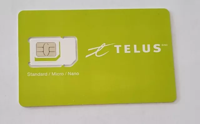 New Telus Multi triple tri 3 in 1 LTE 4G 5G Sim