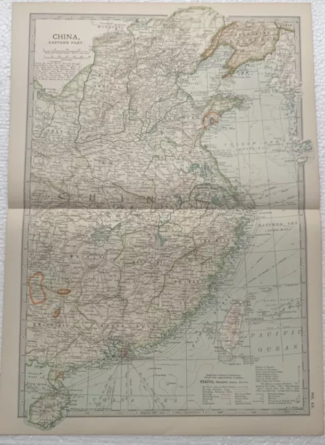 Encyclopaedia Britannica Map 1903 China Eastern Part