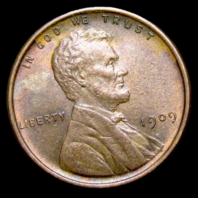 1909 Lincoln Cent Wheat Penny ---- Stunning Coin  ---- #KK215