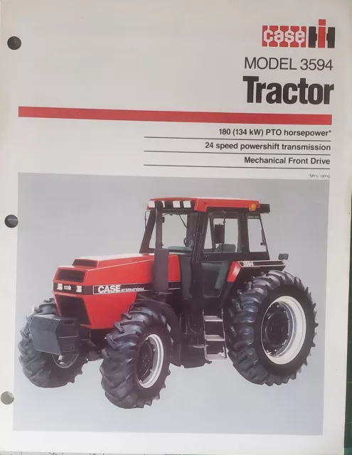 Case IH  Model 3594  180 hp Tractor Sales Brochure