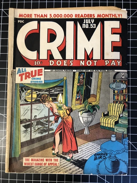 Crime Does Not Pay #53 Lev Gleason 1947 Charles Biro George Tuska golden age Blg