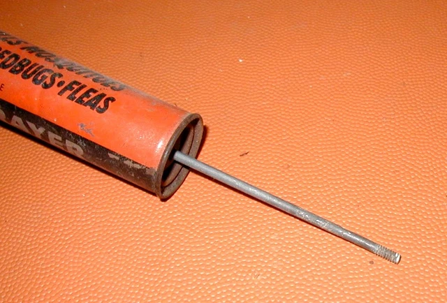 Black Flag brand metal pump glass jar advertising collectible bug sprayer 2