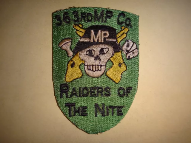 US 363rd Military Police Company RAIDERS OF THE NITE Patch