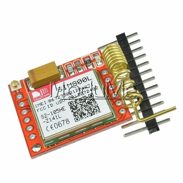 2x Modules GPRS GSM ARCELI - Interface Série TTL, Quadri-Bande, Pour Carte SIM, Avec Antenne