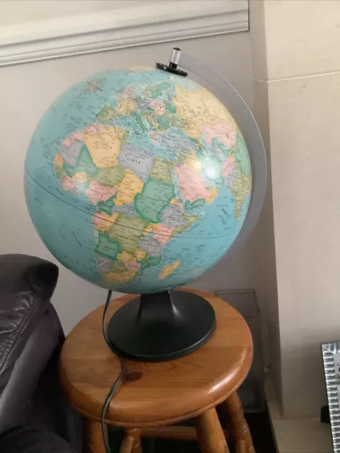 "Lámpara SCAN-GLOBE Hecha en Dinamarca Globo 1999 ""El Mundo Político"