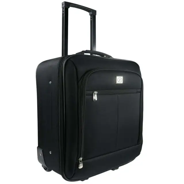 Pilot Case 18" Softside Carry-On Luggage, Black