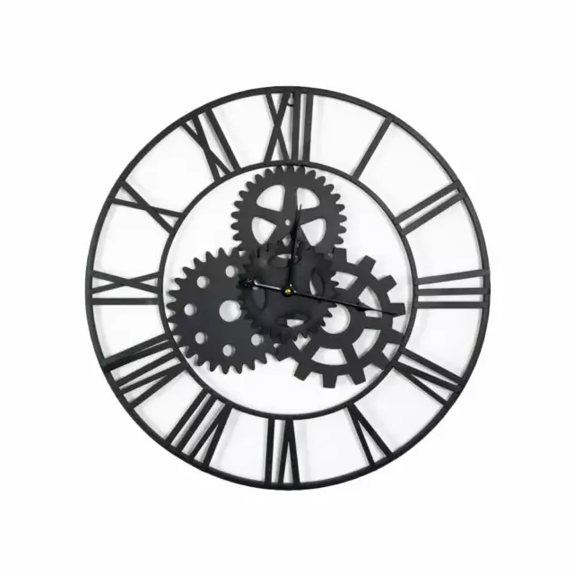 Orologio da parete in ferro con numeri romani