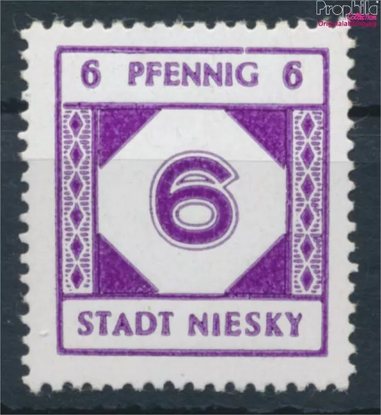 Briefmarken Niesky (Oberlausitz) 1945 Mi 11 postfrisch (10348251