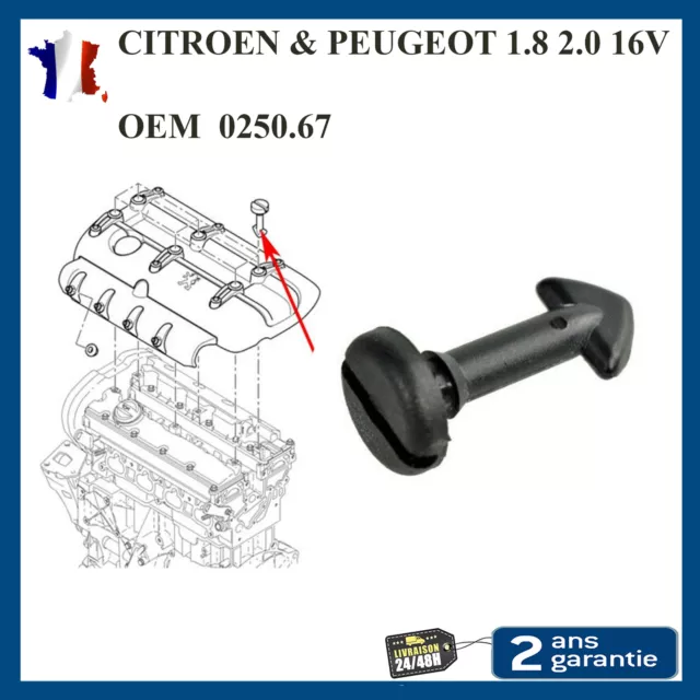 Clip per Cofano Motore Peugeot 206 306 307 406 407 806 1.8 2.0 16V 025067