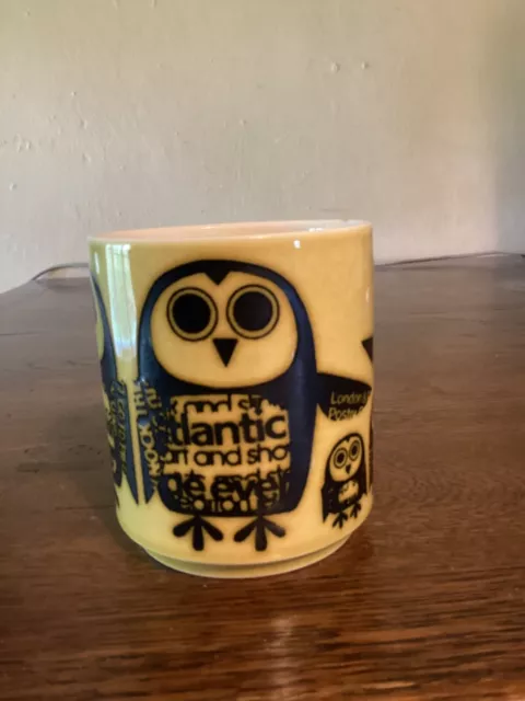 Vintage Hornsea Mug Owl, John Clappinson.