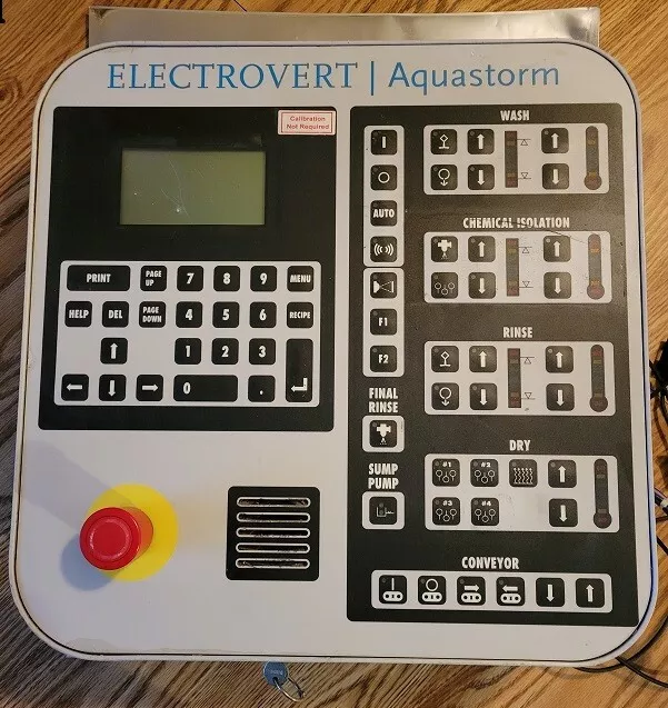 Speedline Technologies Electrovert Aquastorm AS200 Water Wash Operation Panel
