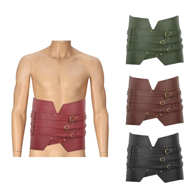 PU médiévale Vintage ceinture large ceinture élastique accessoires fantaisie