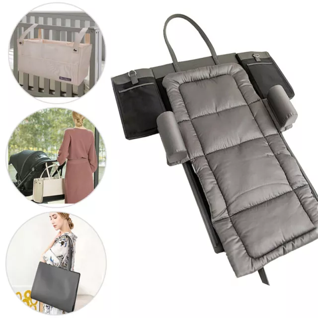 3 in1  Diaper Bag Foldable Baby Sleep Bed Portable Bassinet Crib Backpack Travel