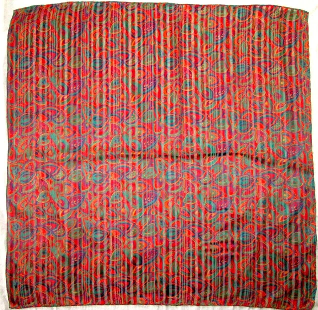 Foulard Vintage Picasso – 86 X 88 Cm – Polyester Multicolore – Occasion En Très Bon état