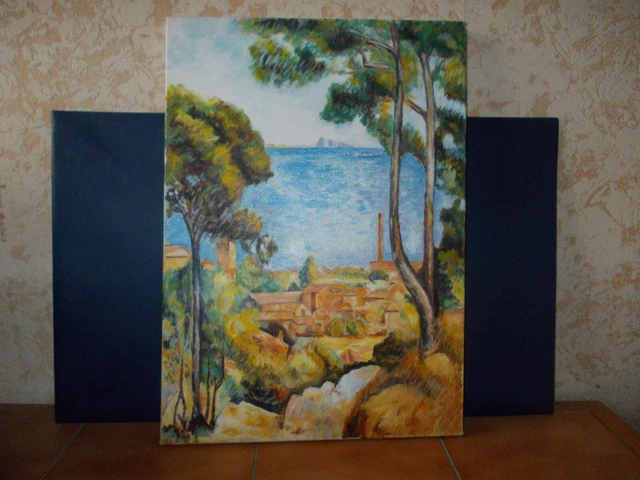 TABLEAU , PEINTURE à l'huile sur toile , non signé : copie CEZANNE