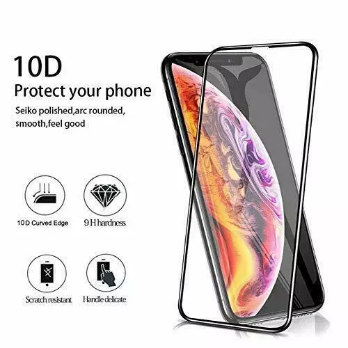 10D Tempered Glass Screen Protector glass film For Apple iPhone XS Max Cover