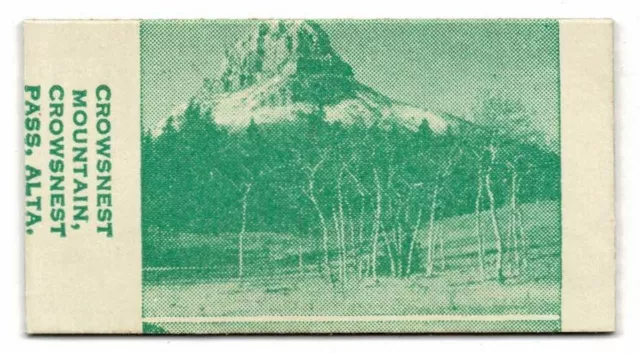 Crowsnest Mountain, Crowsnest Pass, AB CAN. Rhodes Mfg. Co. Fortune Teller Card