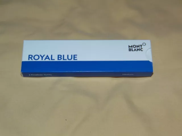 Two New Montblanc Royal Blue Medium Fineliner/Rollerball Refills 128248