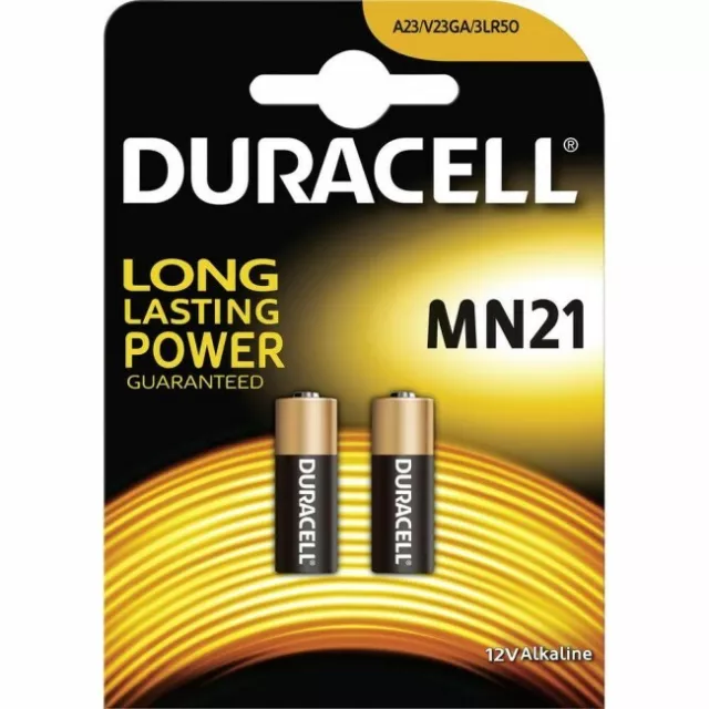 MN21 Batteria DURACELL pila alkalina12 V LRV08 8LR932 A23 KA  2 pezzi