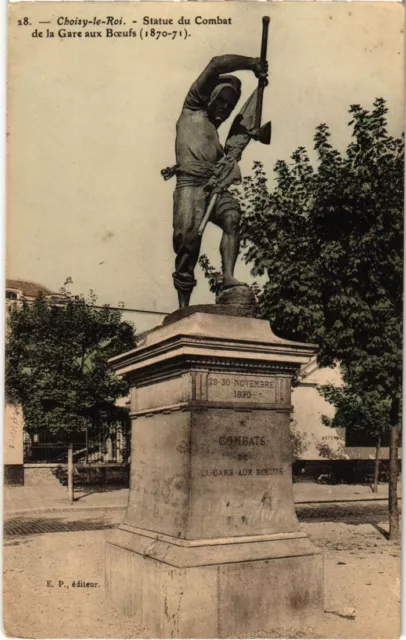 CPA AK Choisy le Roi Statue du Combat de la Gare aux Boeufs FRANCE (1282487)