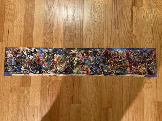 Nintendo Switch Super Smash Bros. Ultimate Long Poster Official Tokyo Exclusive