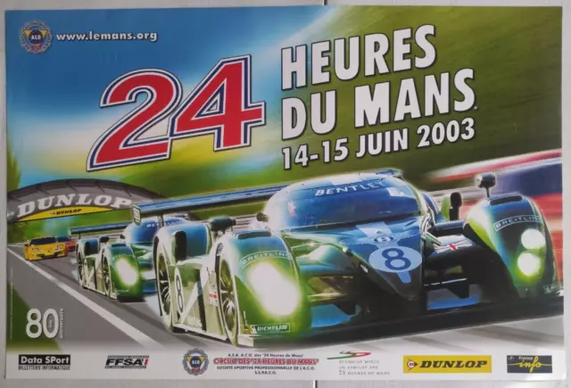 AFFICHE ORIGINALE - 2003 - 24 heures du Mans