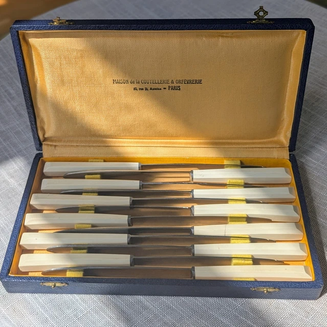 Coffret De Couteaux Inox Et Bakélite - Occasion, Manche Inox, Set De Table