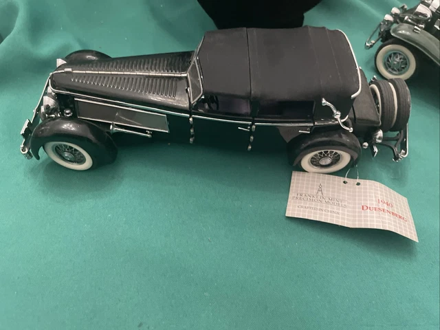 Miniature Voiture Franklin Mint 1/24 - Duesenberg 1940 - Bon État Sans Boîte