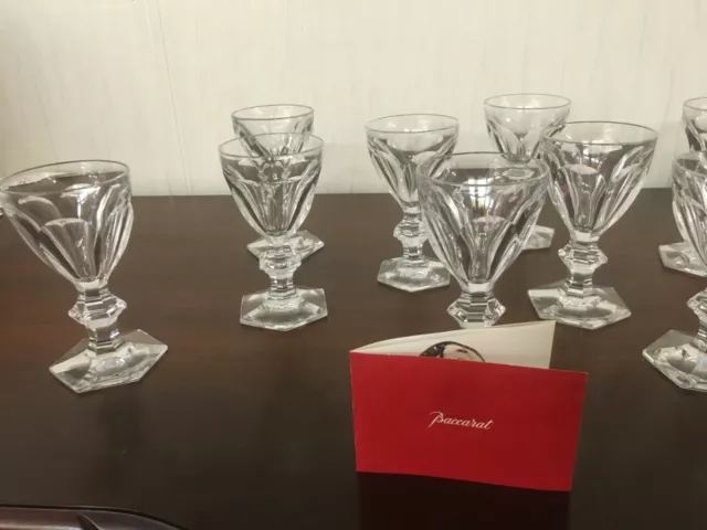 60 Verres à Vin blanc Service Harcourt en cristal de Baccarat (prix à la pièce)