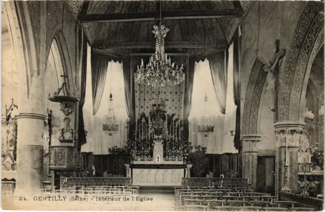 CPA AK Gentilly Interieur de l'Eglise FRANCE (1283047)