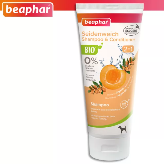 Beaphar 200 ML Bio Shampooing Soyeux Shampooing & Conditionneur