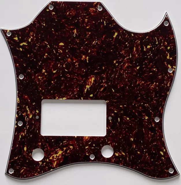 Guitar Pickguard For Gibson SG Standard Single Humbucker,4 Ply Brown Tortoise