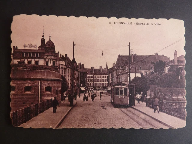 THIONVILLE Diedenhofen Moselle CPA 57 TRAMWAY entrée de la ville 2