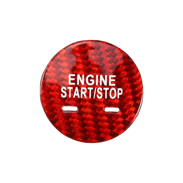 Copri Pulsante Avviamento Auto Stile 3D - Decorazione Interna Universale, Antigraffio E Facile Da Installare - Foto 2