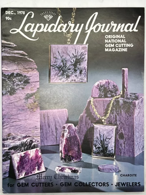 Lapidary Journal Magazine December 1978 Charoite