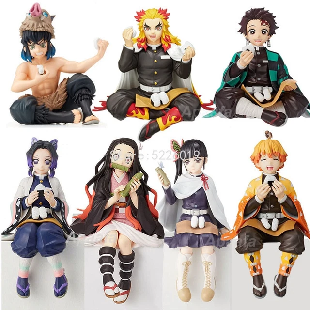 Figurines Tanjiro Zenitsu Inosuke Demon Slayer - Lot De 3, 16 Cm, PVC - Collection Kimetsu No Yaiba - Idéal Bureau, Décoration