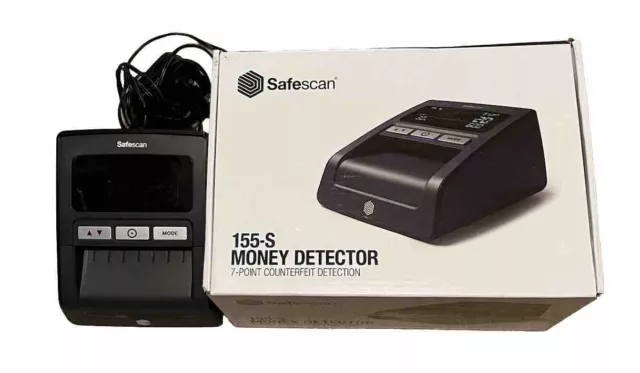 Safescan 155-S Money Detector, Black, Counterfeit Detection