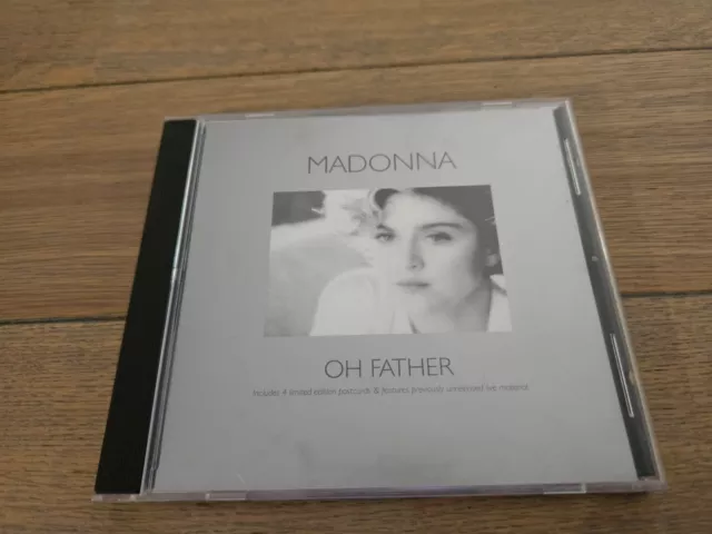 CD SINGLE MADONNA - Oh Father (Rare 1989 80s 90s Live Tracks + Postcards)