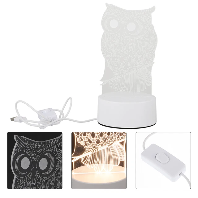 SET OF 2 Wall Sconce Night Lamp 3 LED Animal Pattern £14.28 PicClick UK