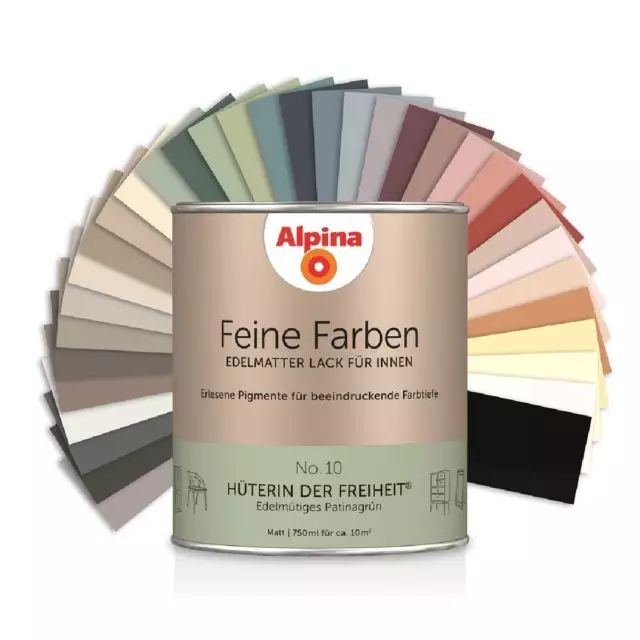 Alpina Feine Farben - Edelmatte Buntlacke für Innen | 750 ml | Freie Farbauswahl