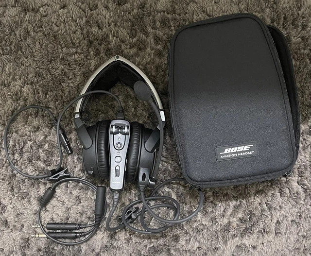 BOSE A20 AVIATION Headset Bluetooth 6pin Lemo cable + case and dual